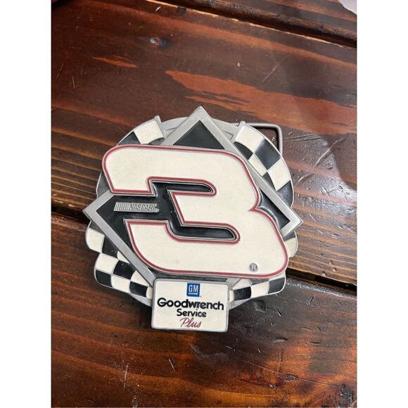 Vintage DALE EARNHARDT #3 1997 Belt Buckle. Hand made in the USA. Beautiful - Picture 1 of 3